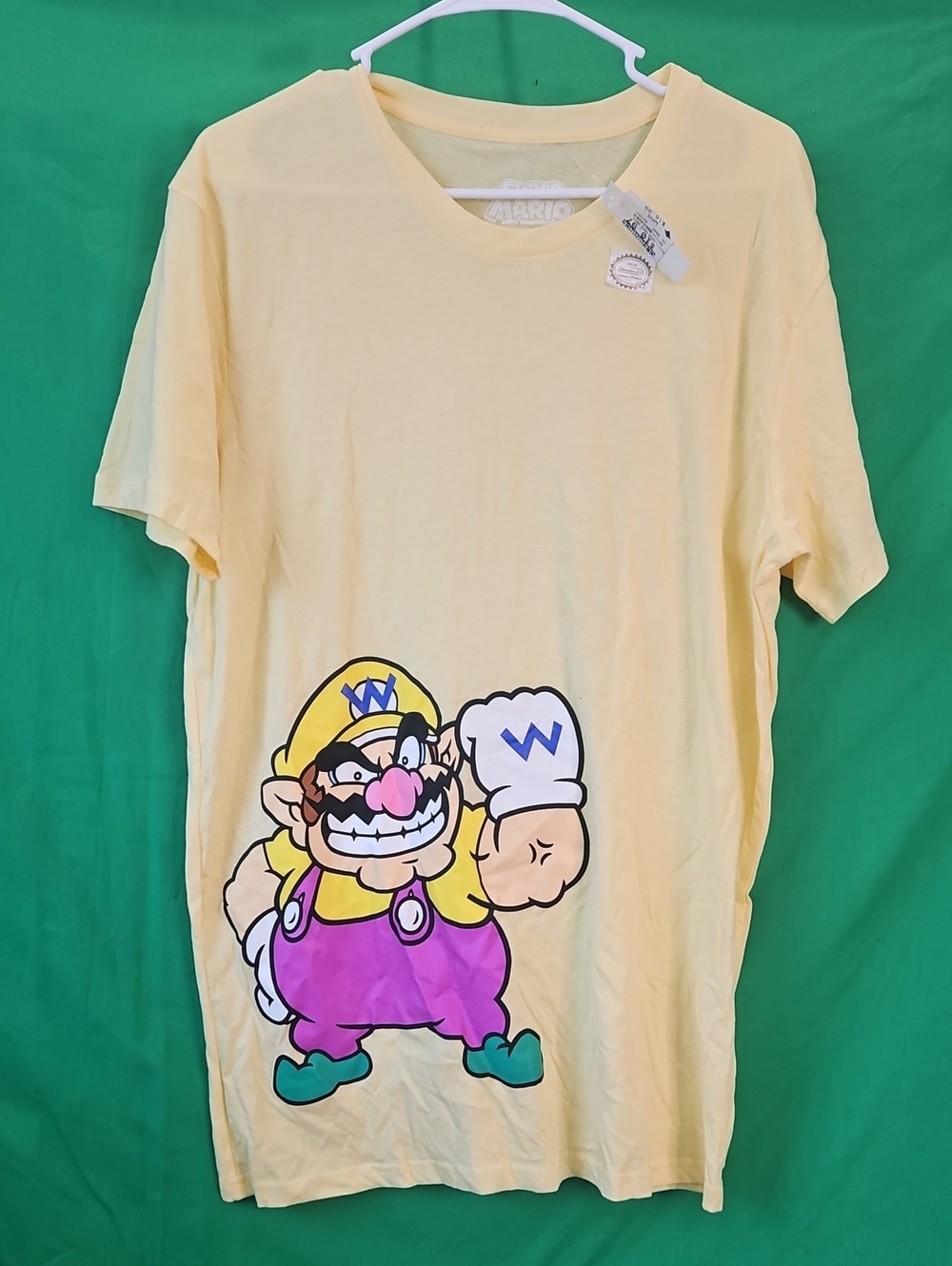 Nintendo Pale Yellow Wario Graphic Tee